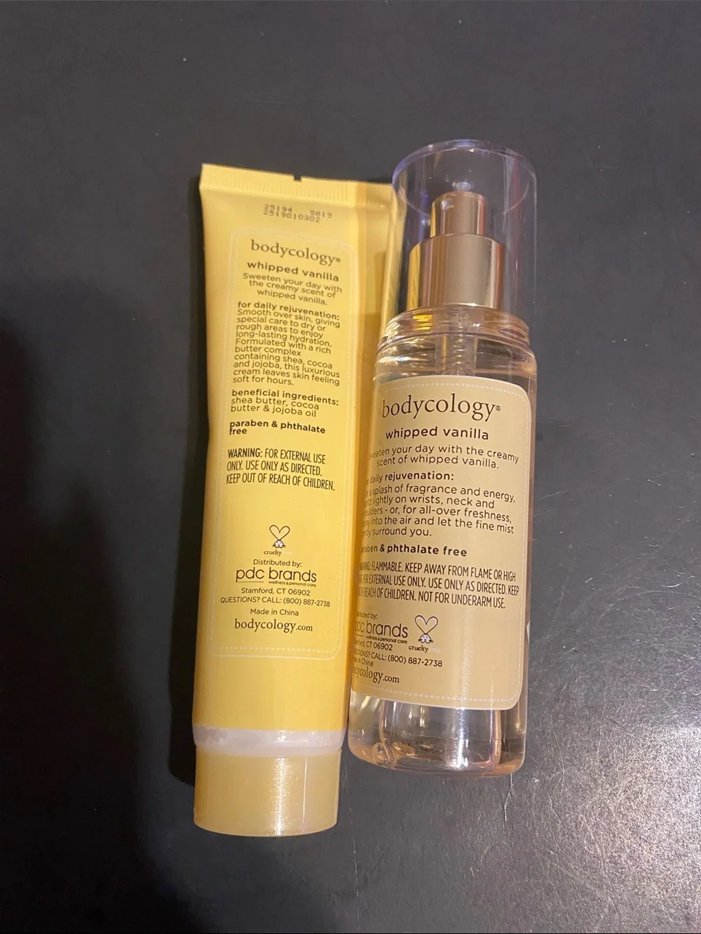 Bodycology Whipped Vanilla Body Cream & Fragrance Mist (Yellow)